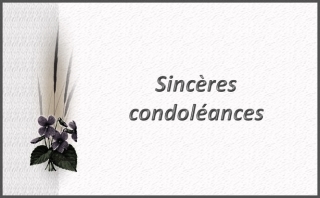 Carte de condoléances étang